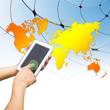 işadamı ile telefon bağlantısı