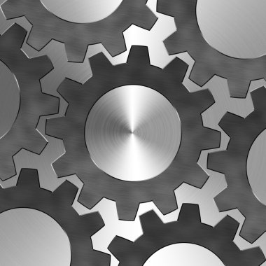 Çelik dokusu ile vites tasarım