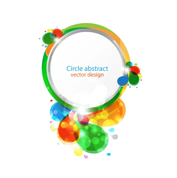 Cercle fond abstrait — Image vectorielle