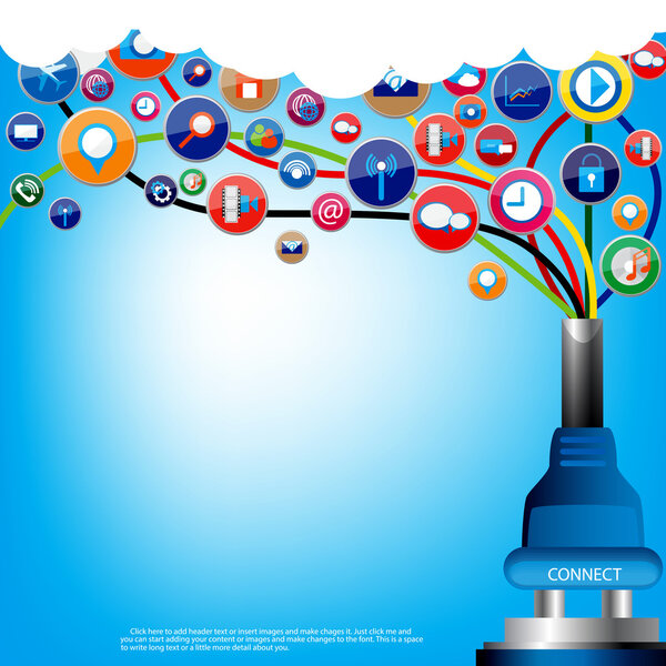 Облачный коммуникационный дизайн
