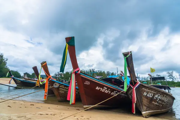 Barca Locale Viaggiatore Krabi Thailandia — Foto Stock