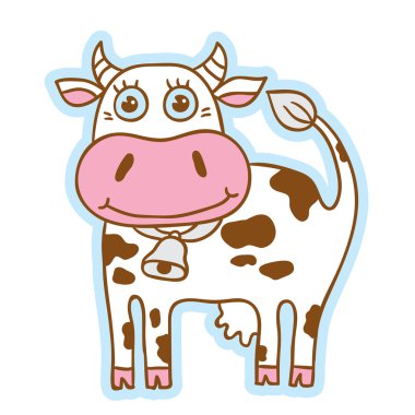 Stil hayvanlar karikatür. vektör yalıtılmış nesne. çizgi film karakteri.