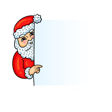 Noel Baba. karikatür tarzı. izole nesneyi düzenlemek kolay. kış tatili için tasarım öğesi. Noel. Yeni yıl.