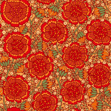 güzel sorunsuz çiçek desenli