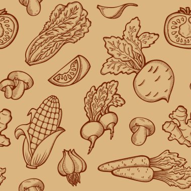 kesintisiz sebze desen.