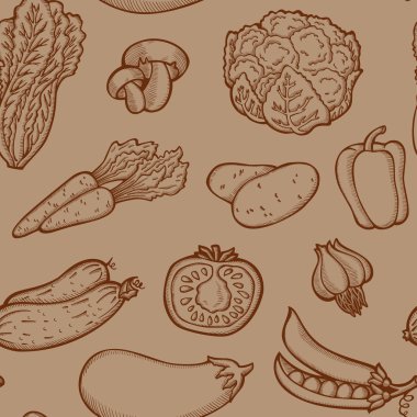 kesintisiz sebze desen.