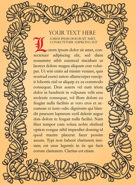 vektör çerçeve çiçek