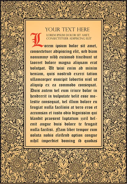 vektör çerçeve çiçek.