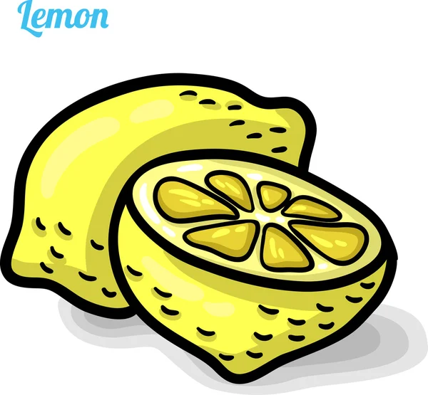 Лимон, свежие фрукты . — стоковый вектор