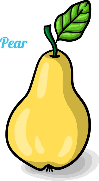 Pear, fresh fruits. — Stock Vector