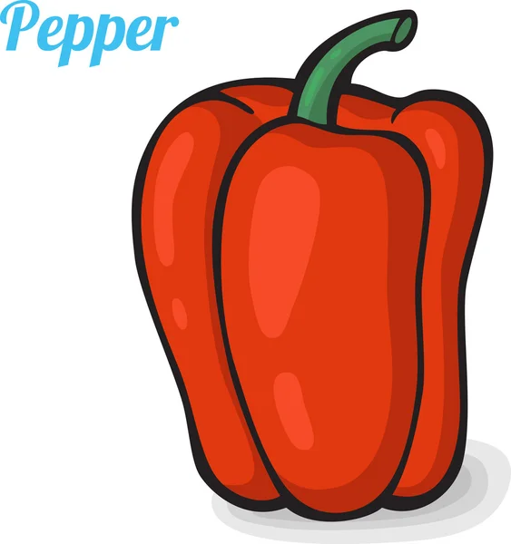 Pepper, fresh vegetables. — Stock Vector