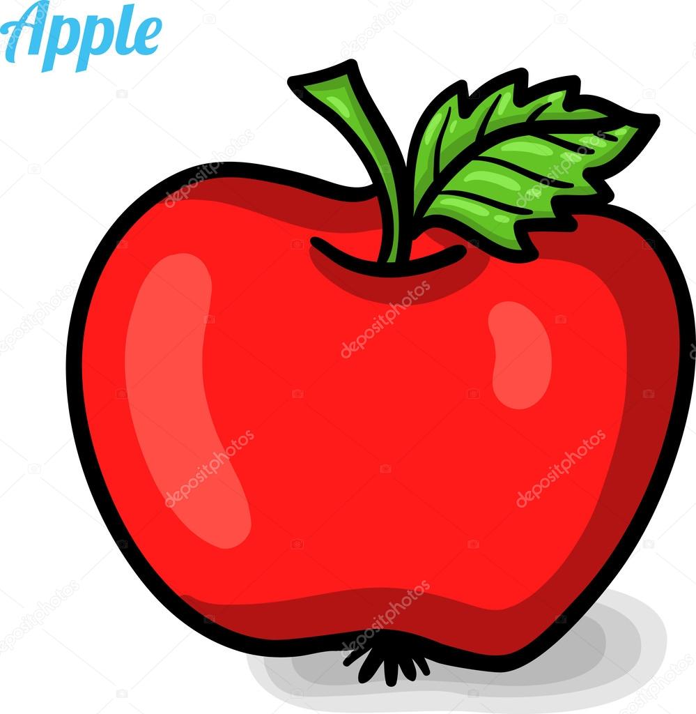 Apple, Свежие Фрукты. Векторное Изображение ©KateVogel 33243191