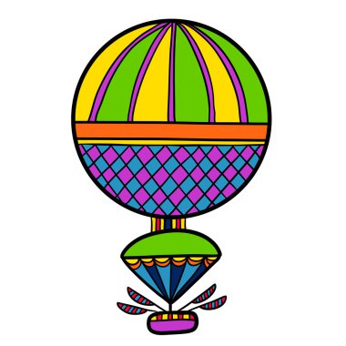 renkli sevimli balon, aerostat.