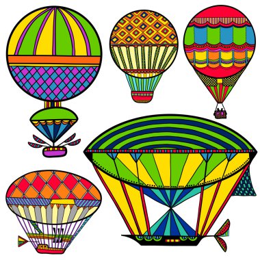 renkli sevimli balon, aerostat.