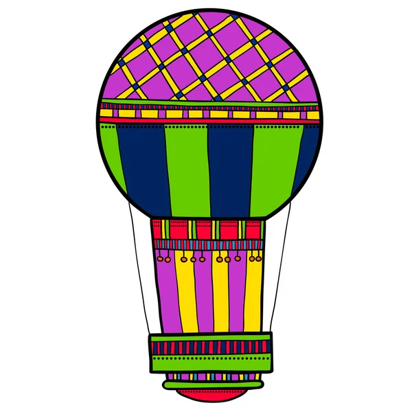 Colorful cute balloon, aerostat. — Stock Vector