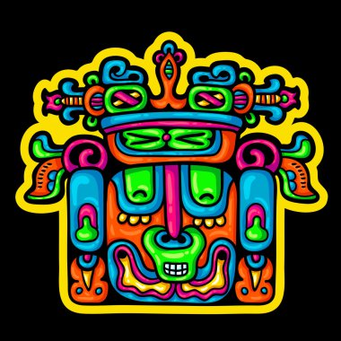 kişi. maya flyuro görüntüsü. Maya tasarımlar. Maya tasarım öğeleri.
