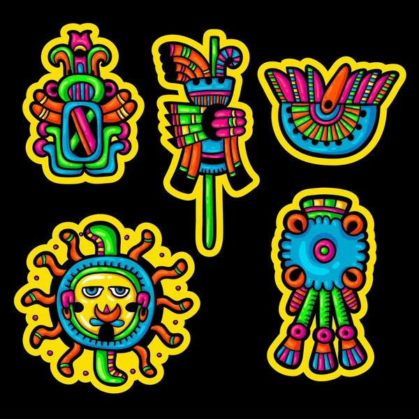 Maya nesneler. maya flyuro görüntüsü. Maya tasarımlar. Maya tasarım öğeleri.