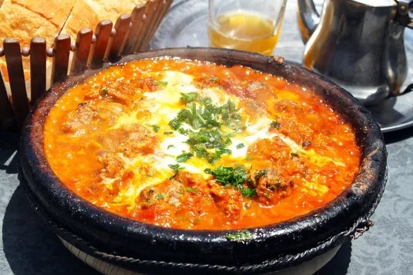 Fas milli çanak - meet sebze ve meatb tajine