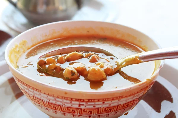 Sopa tradicional marroquí - harira — Foto de Stock