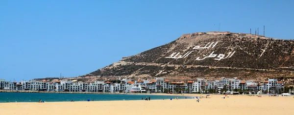 The beautiful beach (picture made in Agadir, Morocco) — Stock Photo, Image