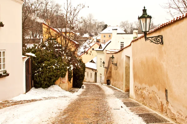 Beautiful street in Prague, Czech Republic — Stock Photo, Image