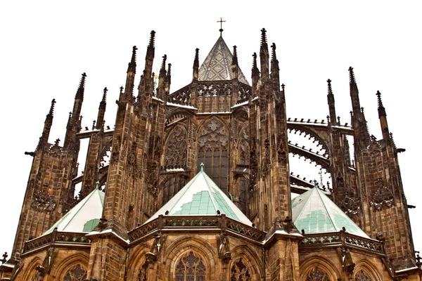 View of St. Vitus Cathedral in Prague Castle, Czech Republic — Stock Photo, Image