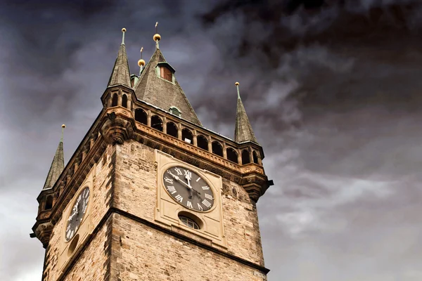 Prague city hall on Old Town square — Stock Photo, Image