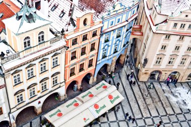 Çek Cumhuriyeti, Prag - 28 Ocak: ünlü eski şehrin turist