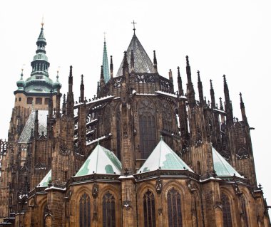 görünümünü st. vitus Katedrali Prag Kalesi, Çek Cumhuriyeti