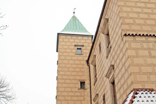 Vue du Château de Prague situé à Prague, République tchèque — Photo