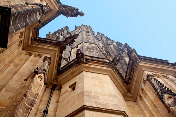 Vista da Catedral de São Vito no Castelo de Praga, República Checa — Fotografia de Stock