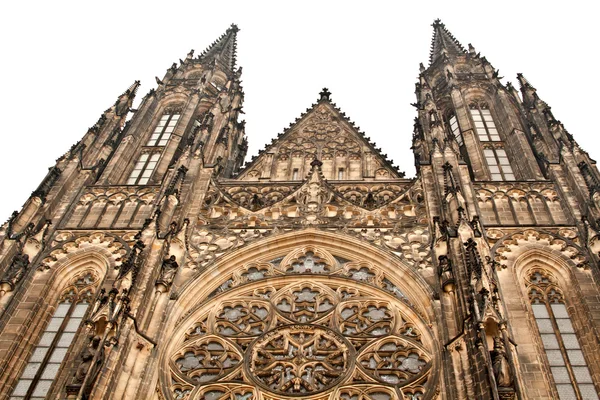 View of St. Vitus Cathedral in Prague Castle, Czech Republic — Stock Photo, Image