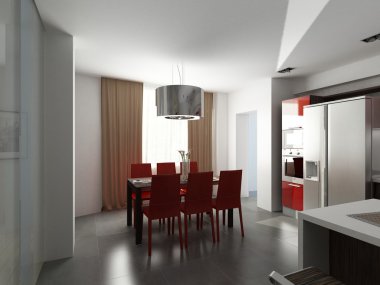 modern iç mekan tasarımları. mutfak
