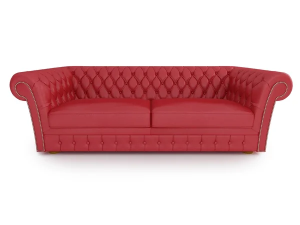 Rotes Sofa — Stockfoto