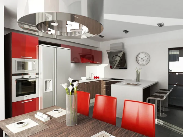 Modern interieur. keuken — Stockfoto