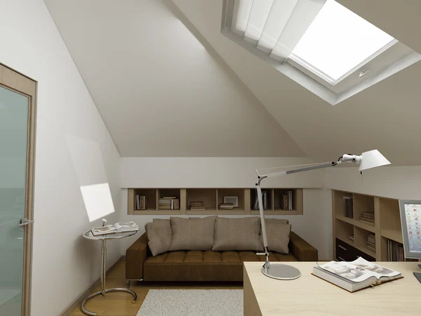 modern bir iç 3D render. özel tasarım