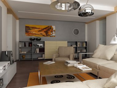 modern interior.exclusive tasarım 3D render