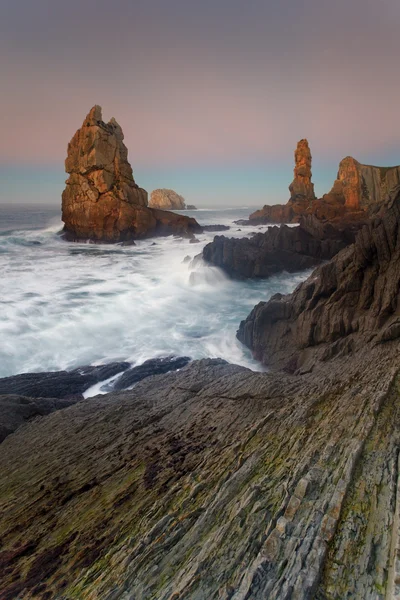 The rocky coasts of northern Spain Royalty Free Stock Images