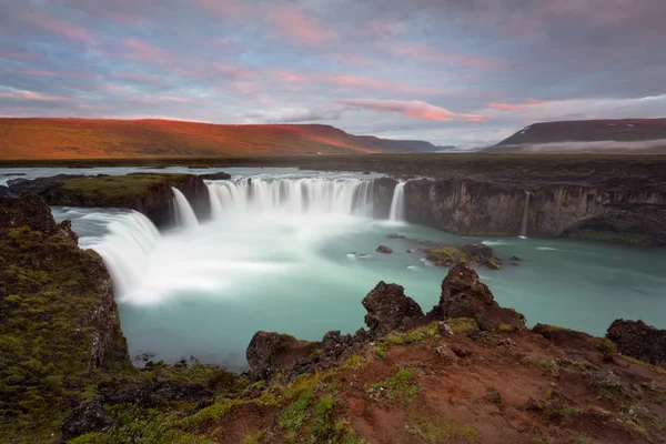 Godafoss 하나님의 폭포 스톡 이미지