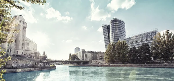 Danube Canal of Vienna - Austria — Stock Photo, Image