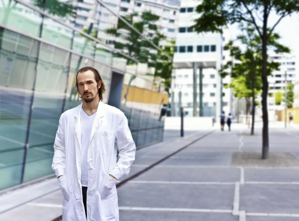 Confident and smart scientist or doctor — Stock Photo, Image