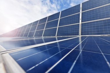 fotovoltaik hücreler veya güneş panelleri güneş ışığı