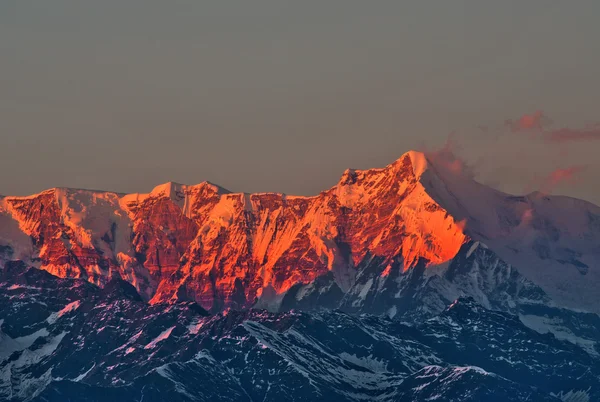 Montagna rosa rossa Immagine Stock