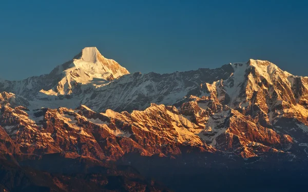 Wschód słońca na Himalaje — Zdjęcie stockowe