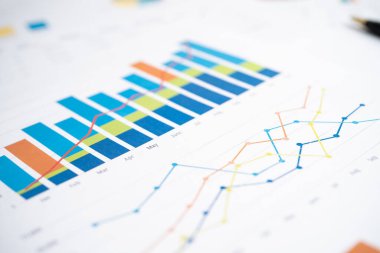 Grafik kâğıdı. Finansal kalkınma, Bankacılık Hesabı, İstatistik, Yatırım Analitik Araştırma Veri Ekonomisi, Borsa İşletmeleri Bürosu Toplantı Konsepti.