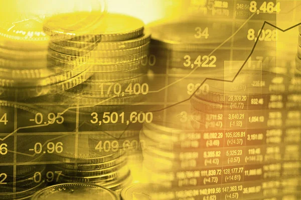 Mercado Valores Inversión Comercio Financiero Moneda Forex Para Analizar Los — Foto de Stock