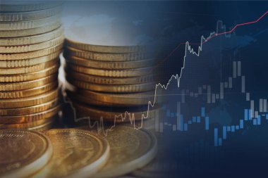 Borsa yatırımları finansal, para ve grafik grafikleri veya kar finansmanı ticari eğilimi veri geçmişini analiz etmek için Forex.