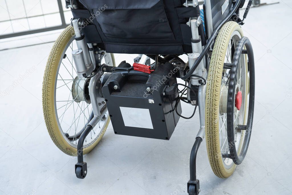 Battery of electric wheelchair for patient or people with disability people.