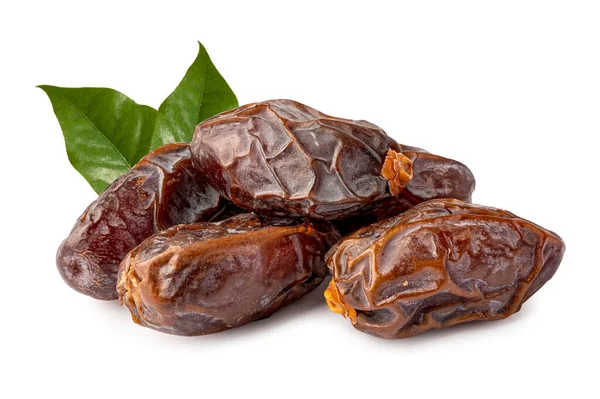 Beyaz arka planda bulunan hurma palmiyesi Orta Doğu ve İndus Vadisi 'nin temel gıdasıdır..