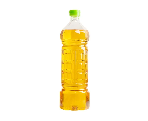 Botol Minyak Sayur Untuk Memasak Diisolasi Dengan Latar Belakang Putih — Stok Foto
